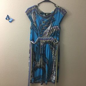blue gown